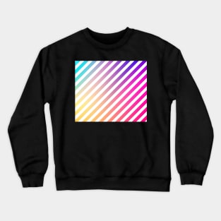 Soft pastle rainbow colors pattern Crewneck Sweatshirt